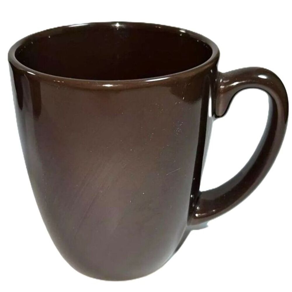 CORELLE Corning Ware Replacement Mug Cup Dark Chocolate Brown 10 oz